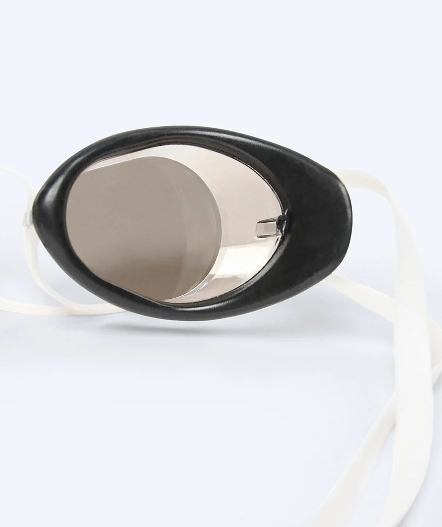 Watery svømmebriller - Proflex Swedish Mirror - Hvid/sølv