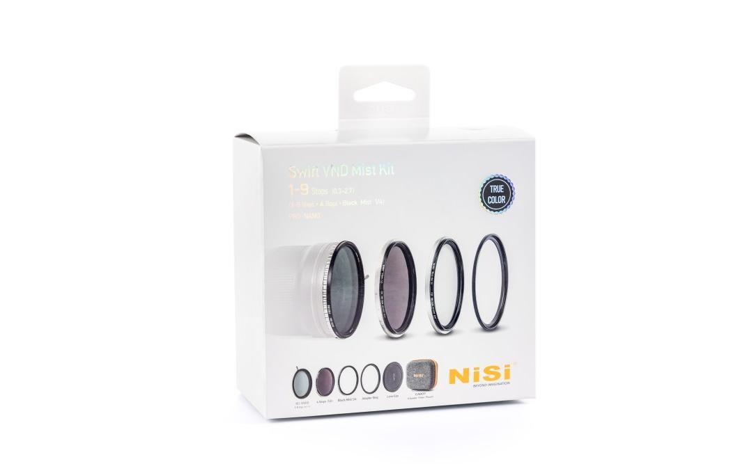 Set Swift VND Mist Kit – 67 mm<br>1-9 Stops (0.3-2.7) (1-5 Sops + 4 Stops + Black Mist 1/4) PRO NANO