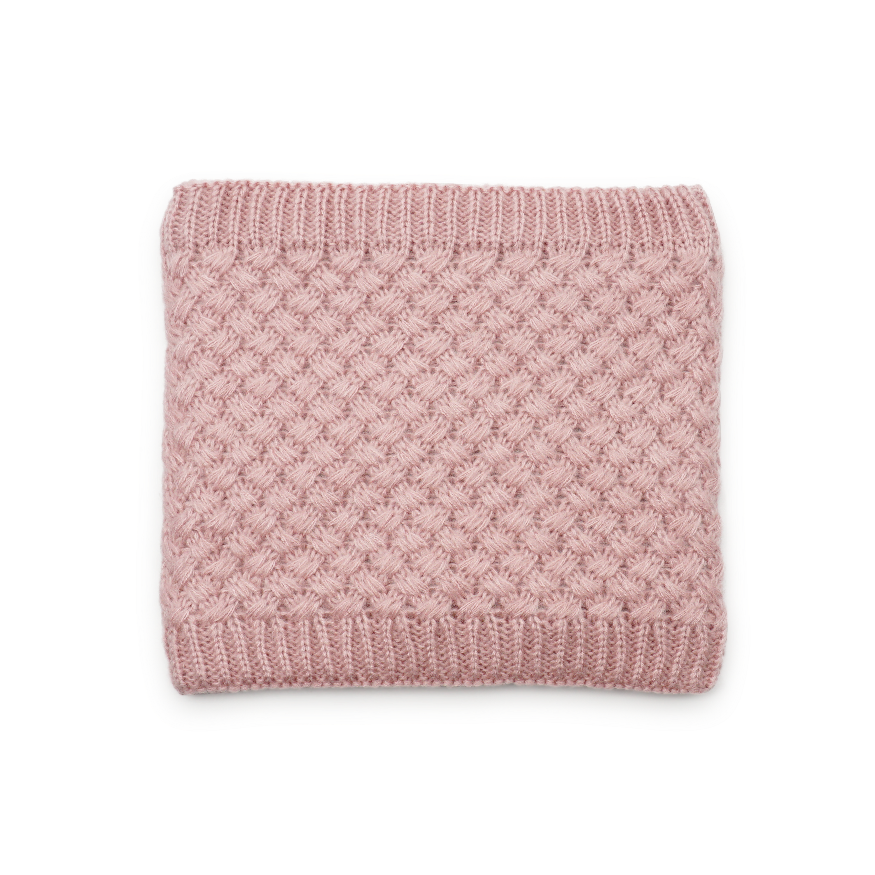 Damen / Kinder Flauschiger Schlauch Schal Fashion Strick Accessoire - Rosa