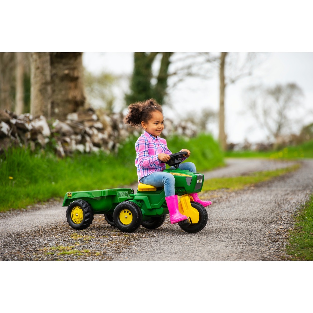 Rolly John Deere Traktor und Anhänger mit Sounds