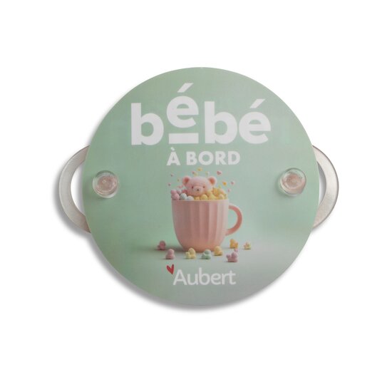 Bébé à bord / Future maman à bord réversible   de               Aubert concept
