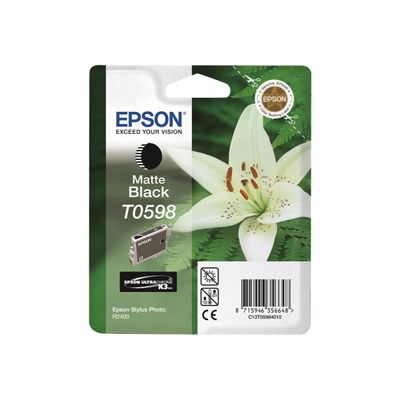 Epson T0598 Orchidée - noir mat - cartouche d'encre originale