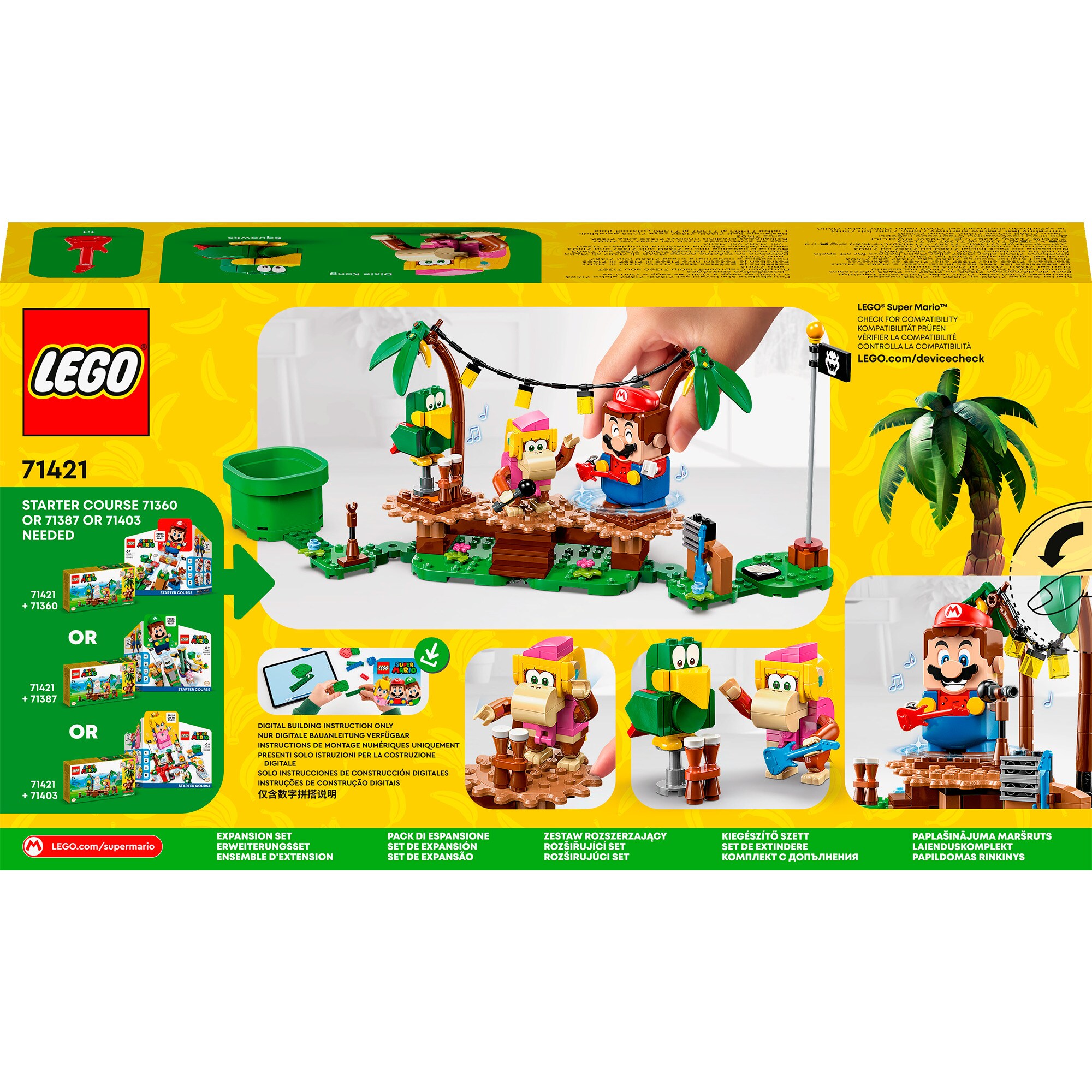 LEGO Konstruktionsspielzeug Super Mario Dixie Kongs Dschungel-Jam - Erweiterungsset