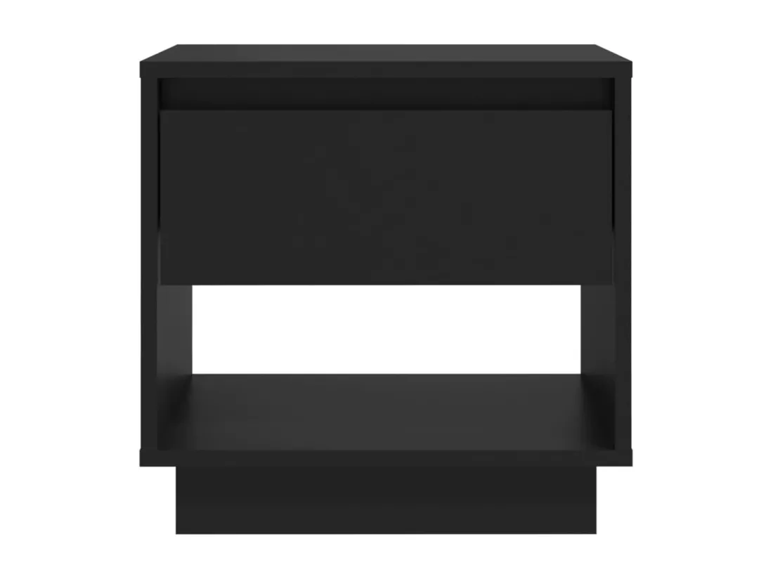 Table de chevet Noir 45x34x44 cm Aggloméré