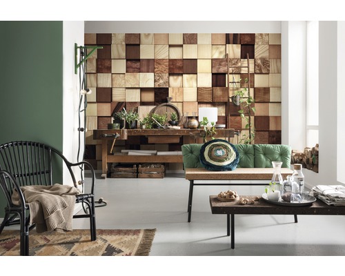 Fotobehangpapier 8-978 VOL 15 Lumbercheck 8-delige set 368 x 254 cm