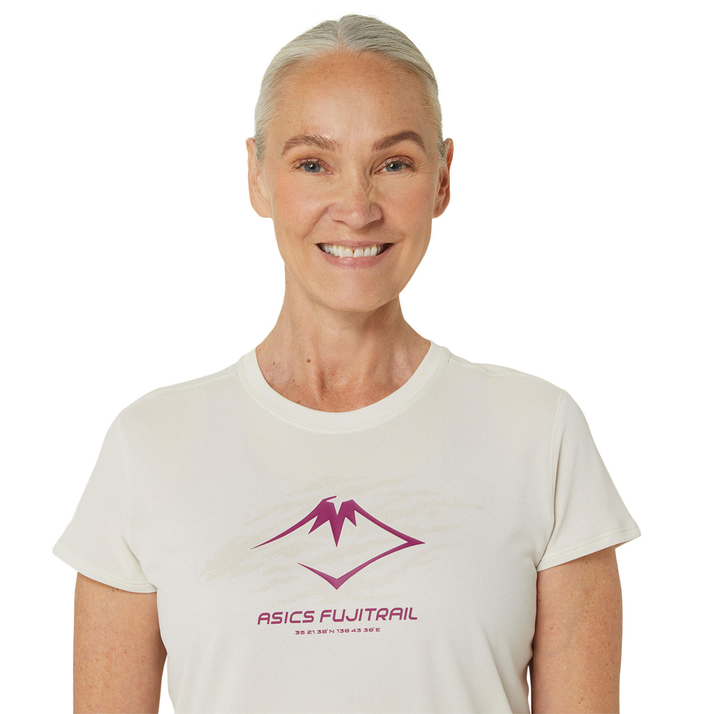 ASICS Fujitrail Logo Maillot De Course Femmes - Crème