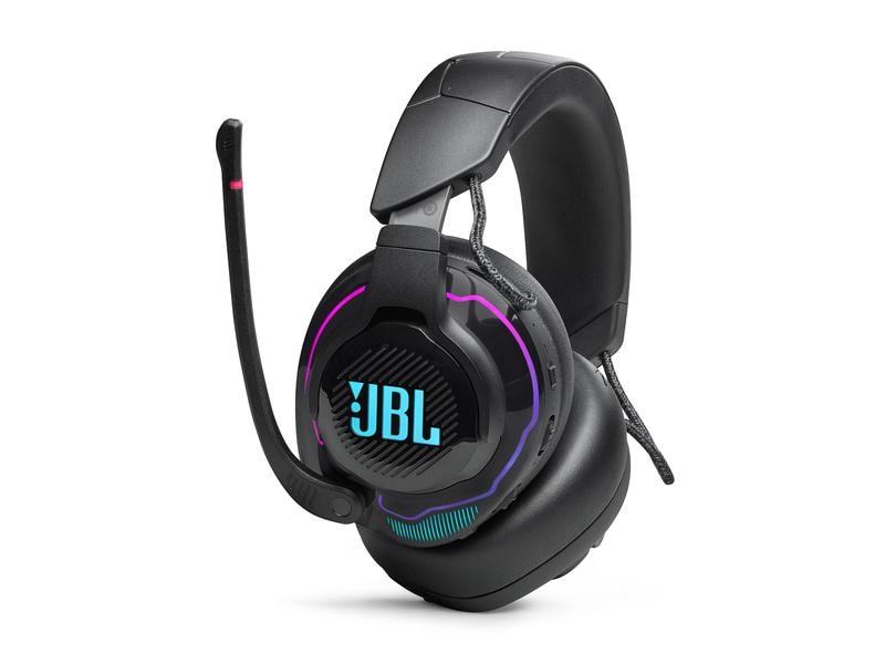 JBL Headset Quantum 910 Schwarz Kabelloses Over-Ear-Performance-Gaming-Headset mit Head-Tracking, aktivem Noise-Cancelling und Bluetooth