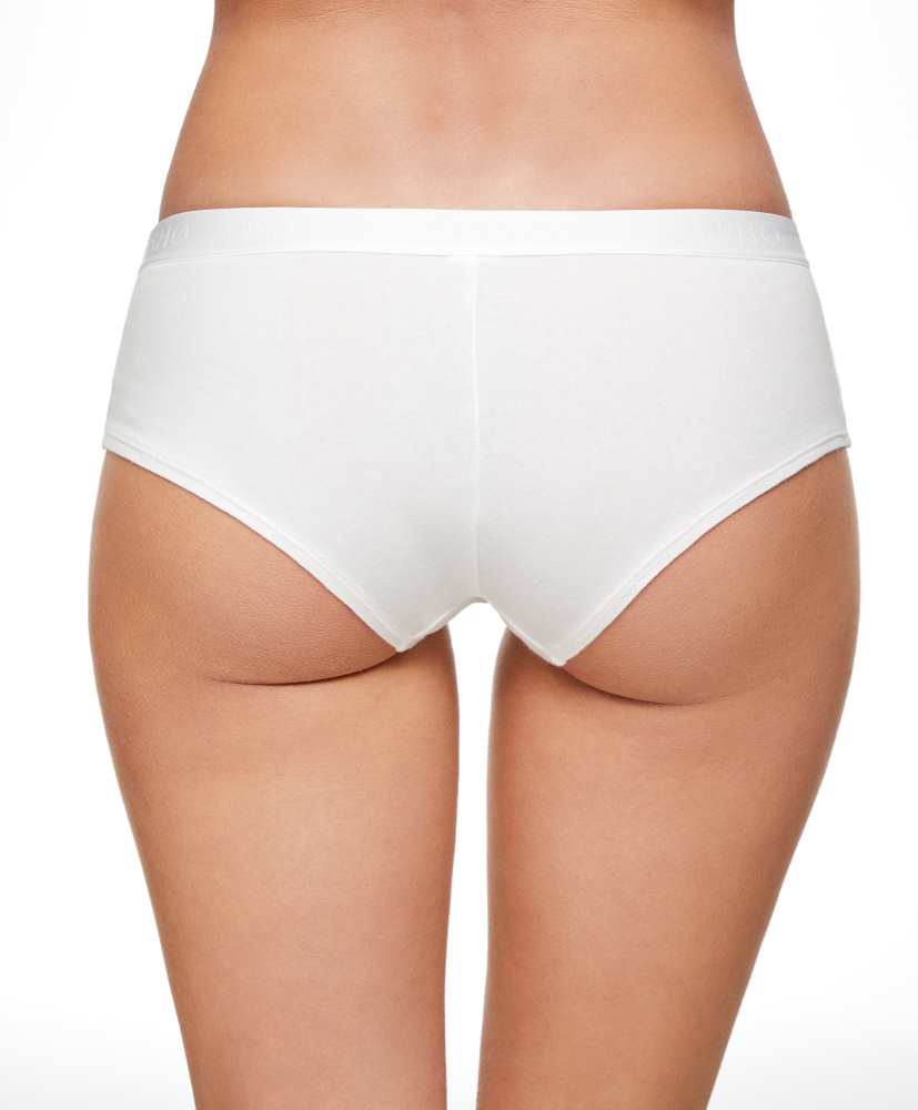 2 calcinhas tipo culote de algodão com logotipo