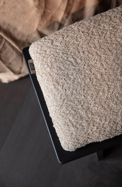 Dutchbone Shiho bankje zwart/beige