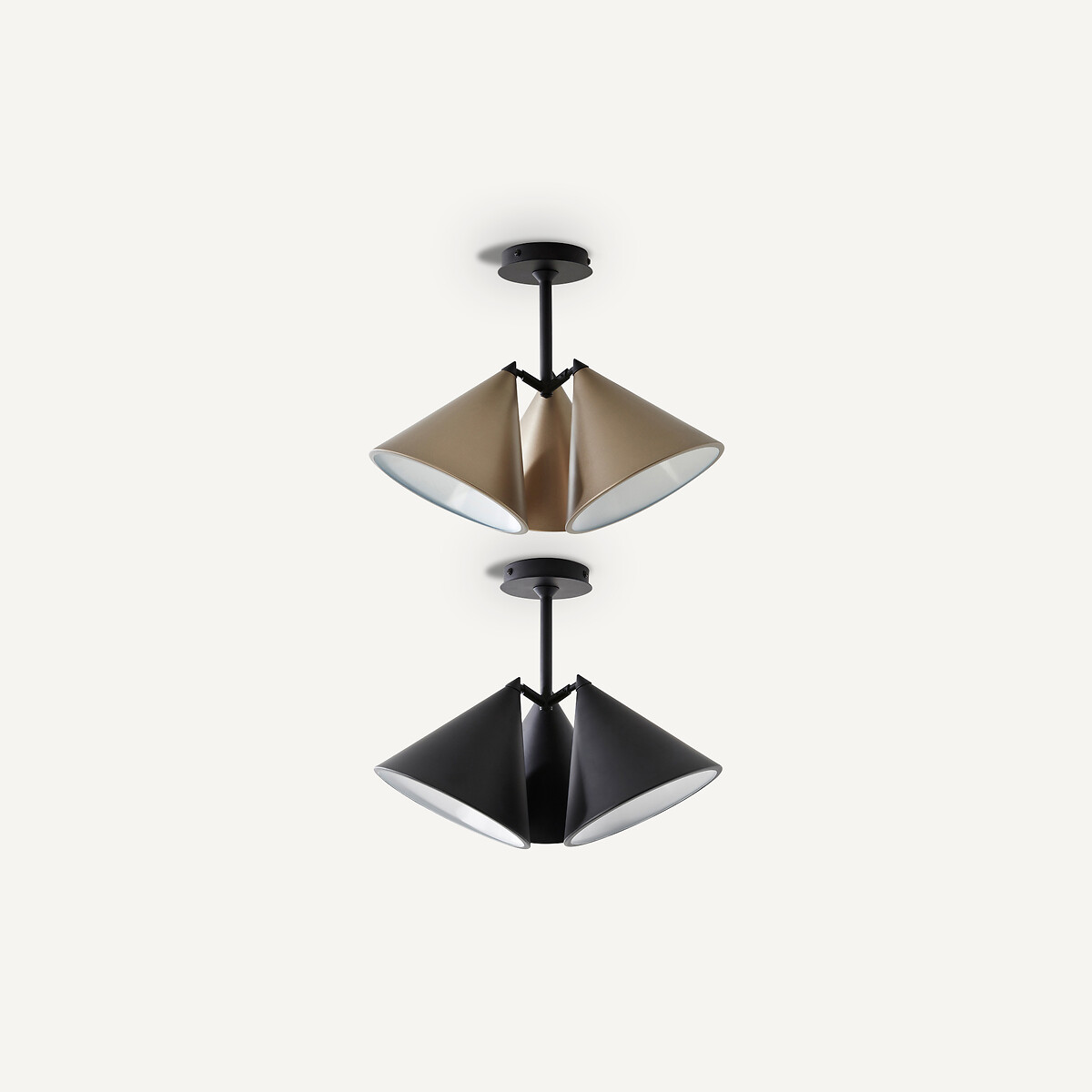 AM.PM<br>Luminária de teto com 3 cones, Moke