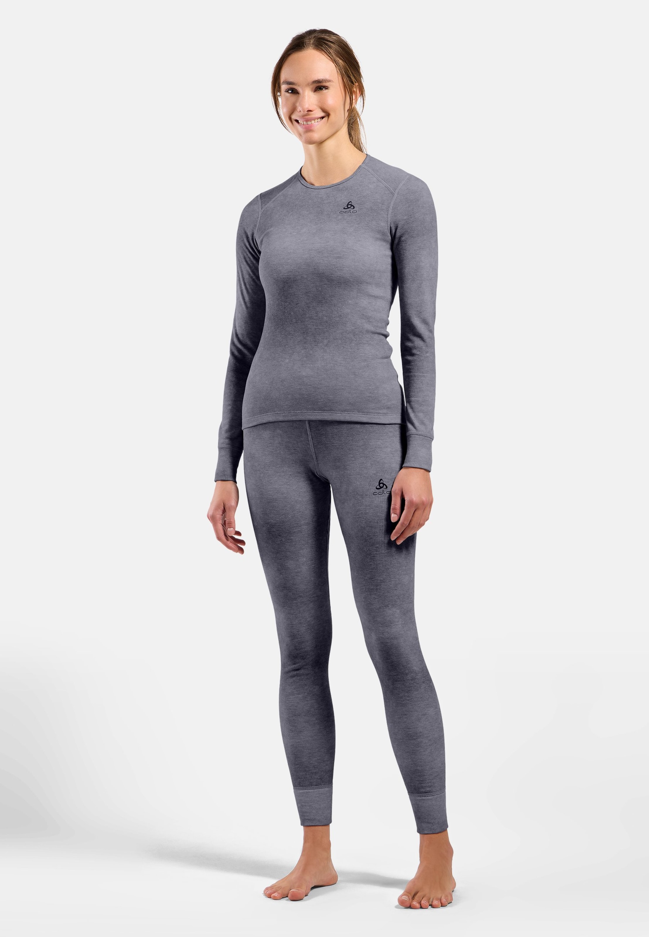 Odlo x POW Collective Voices Active Warm Base-Layer-Tights mit Print in Skipper Blue