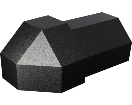 Dural Duraplus Diamond 10 mm buitenhoek, 2 stuks, spuitgietmetaal, matzwart