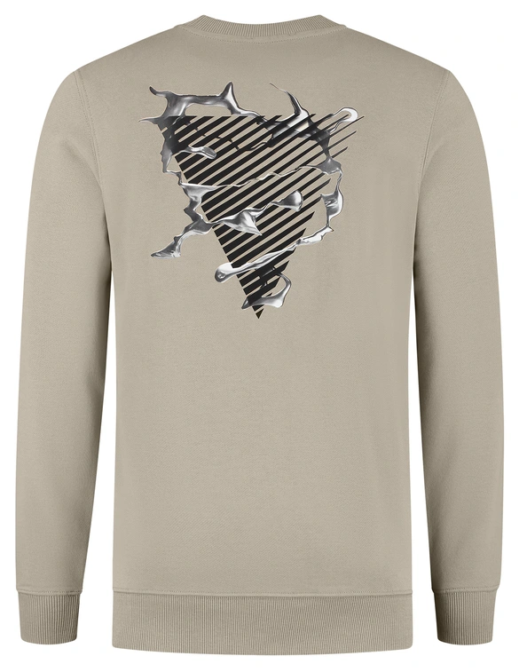 Pure Path Sweater met opdruk 24030312