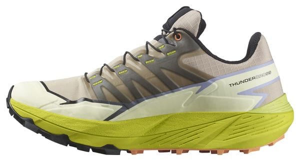 Chaussures de Trail Running Femme Salomon Thundercross Beige Jaune