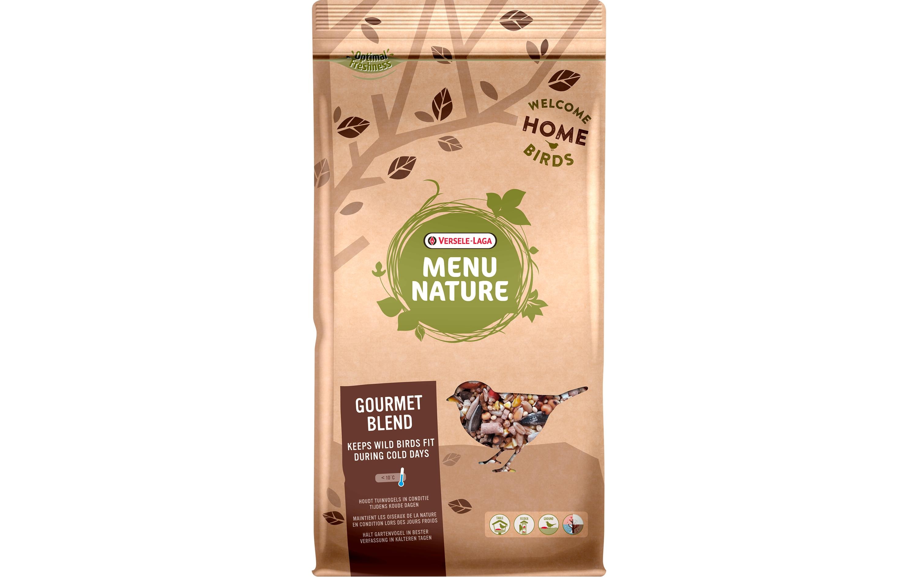 Wintervogelfutter Menu Nature Gourmet Blend, 3 kgEnergiereiche Wildvogelfuttermischung für kältere Tage