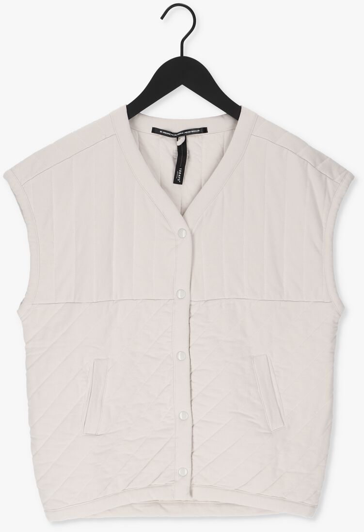 10DAYS beige 10days gilet quilted fleece vest