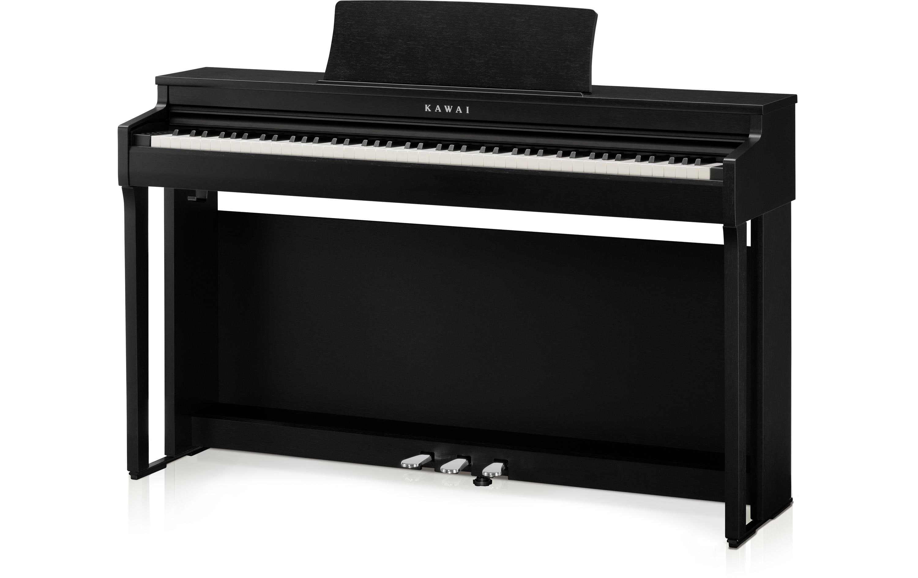 E-Piano CN-201 – Schwarz<br>Digitalpiano mit Bluetooth-MIDI-Konnektivität und integrierten Lern- und Aufnahmefunktionen