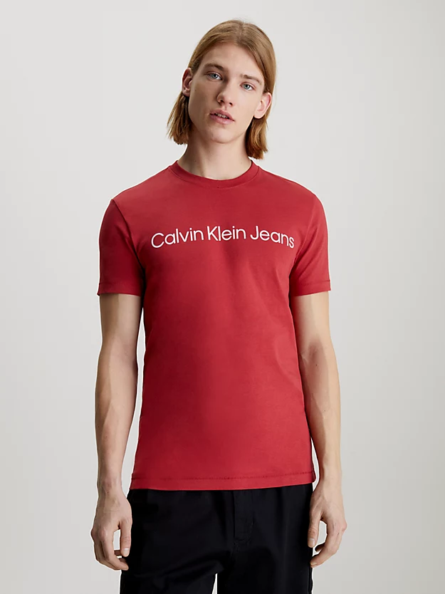 Camiseta slim fit com logo