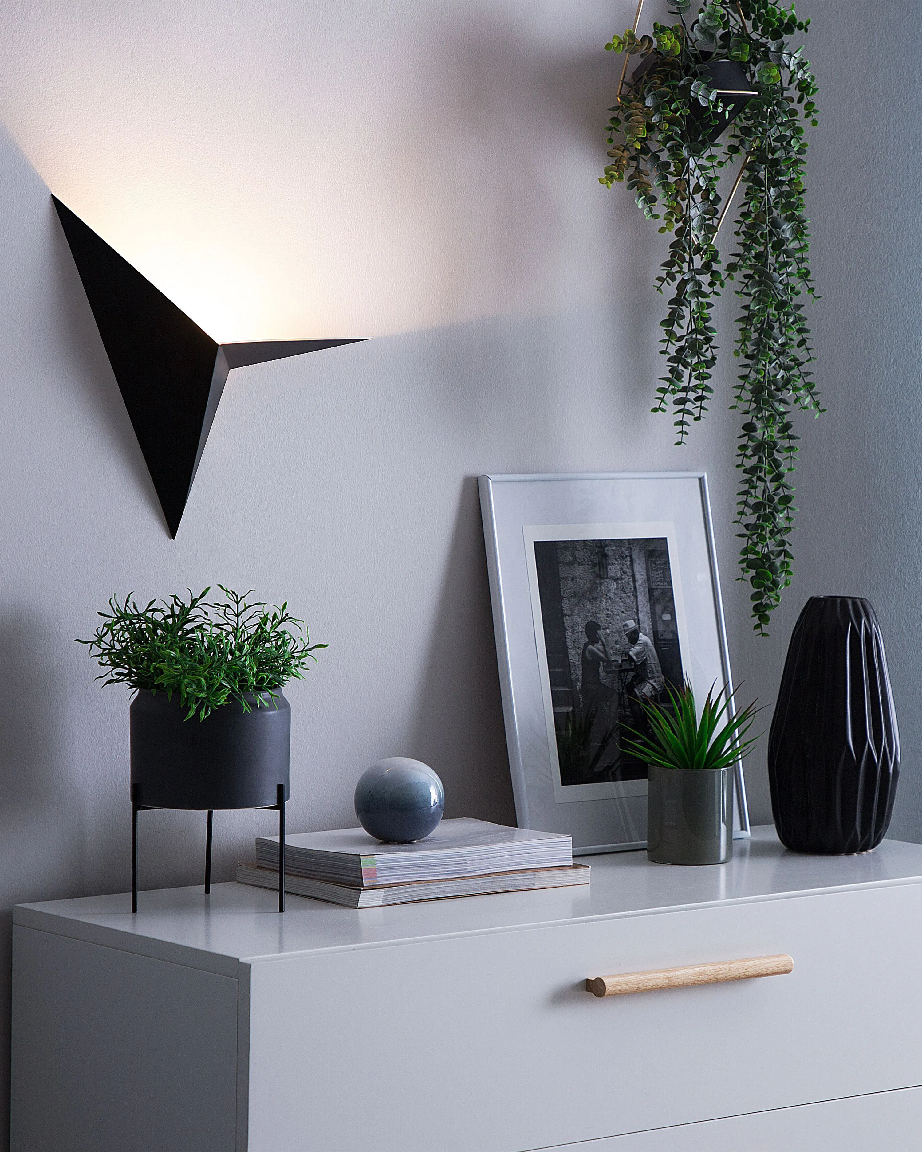 Wandlamp BRIANCE Metaal Zwart