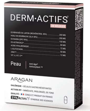 SYNActifs DERMActifs Peau - Aragan - boite de 30 gélules