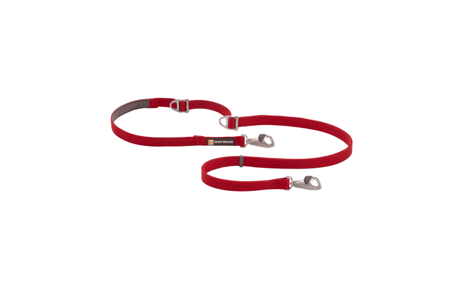 Ruffwear Switchbak Hundeleine mit Crux Clip längenverstellbar Red Sumac