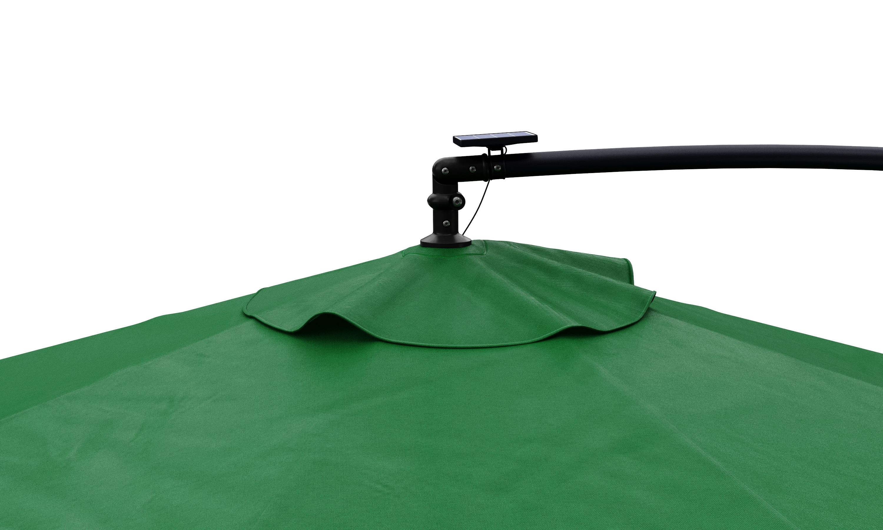 Sonnenschirm Ampelschirm BAY mit LED 350 cm grün