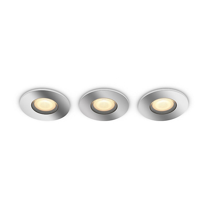 Spot encastré dimmable Bluetooth Philips Hue IP44 Rond GU10 350lm 5W multicolore