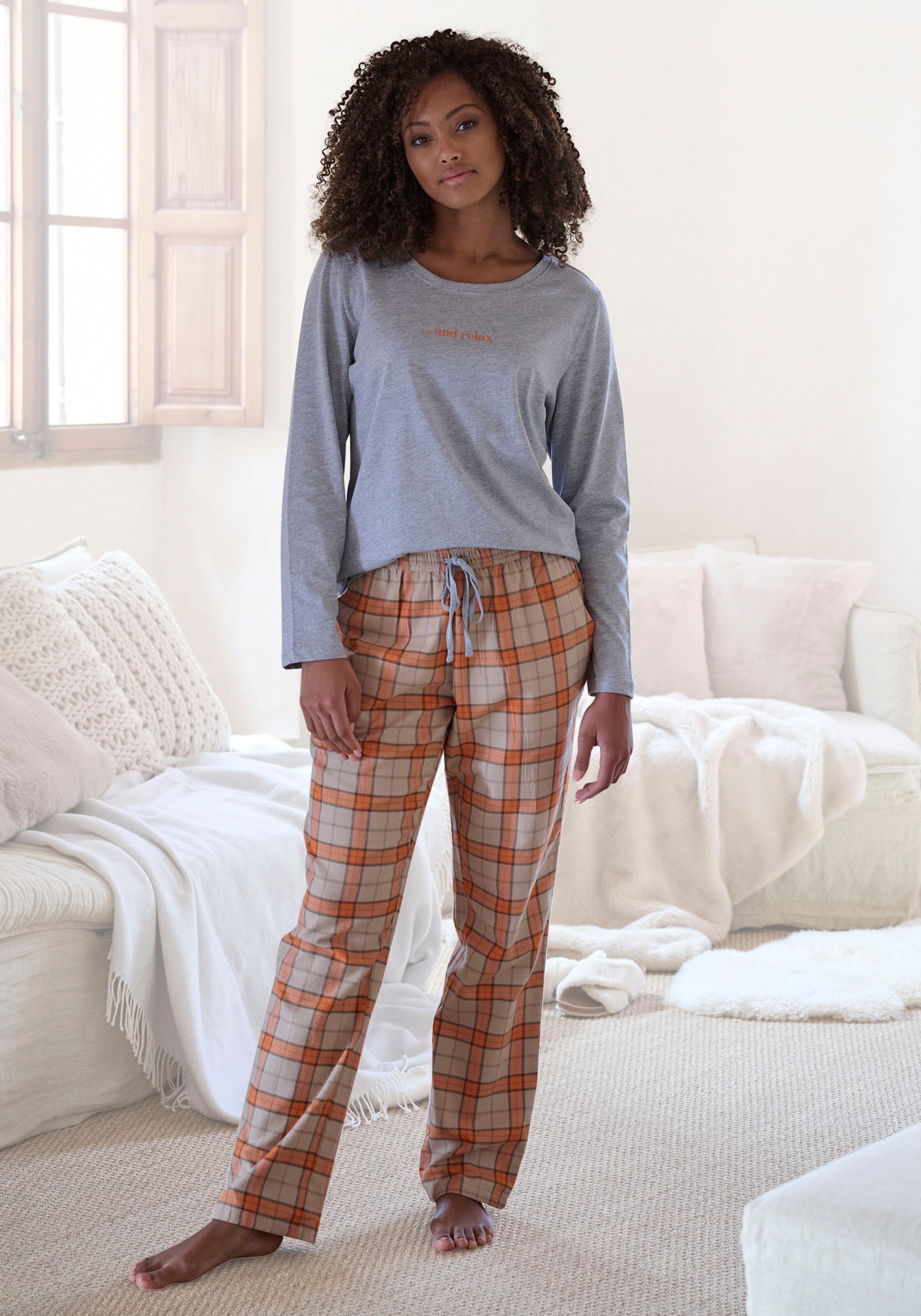 Vivance Dreams Pyjama in orange