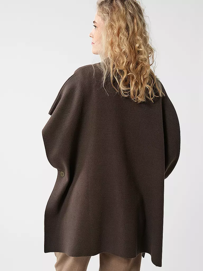 SOMEDAY Poncho - Cape BOLESI olive