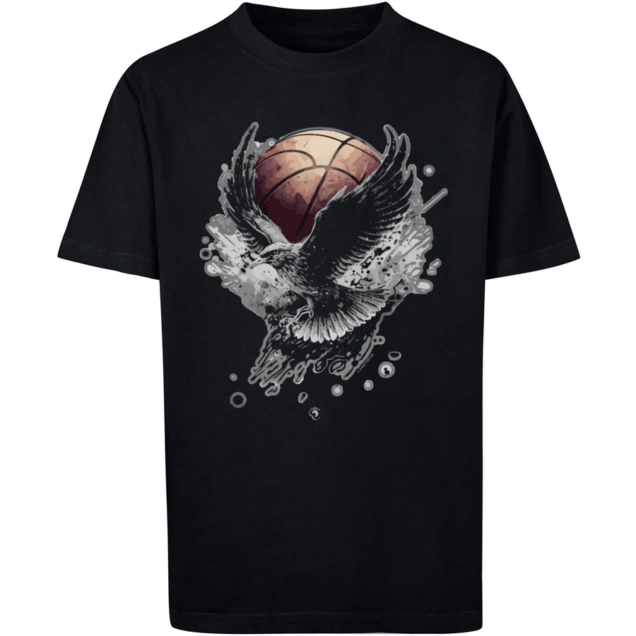 F4NT4STIC T-Shirt Basketball Adler schwarz