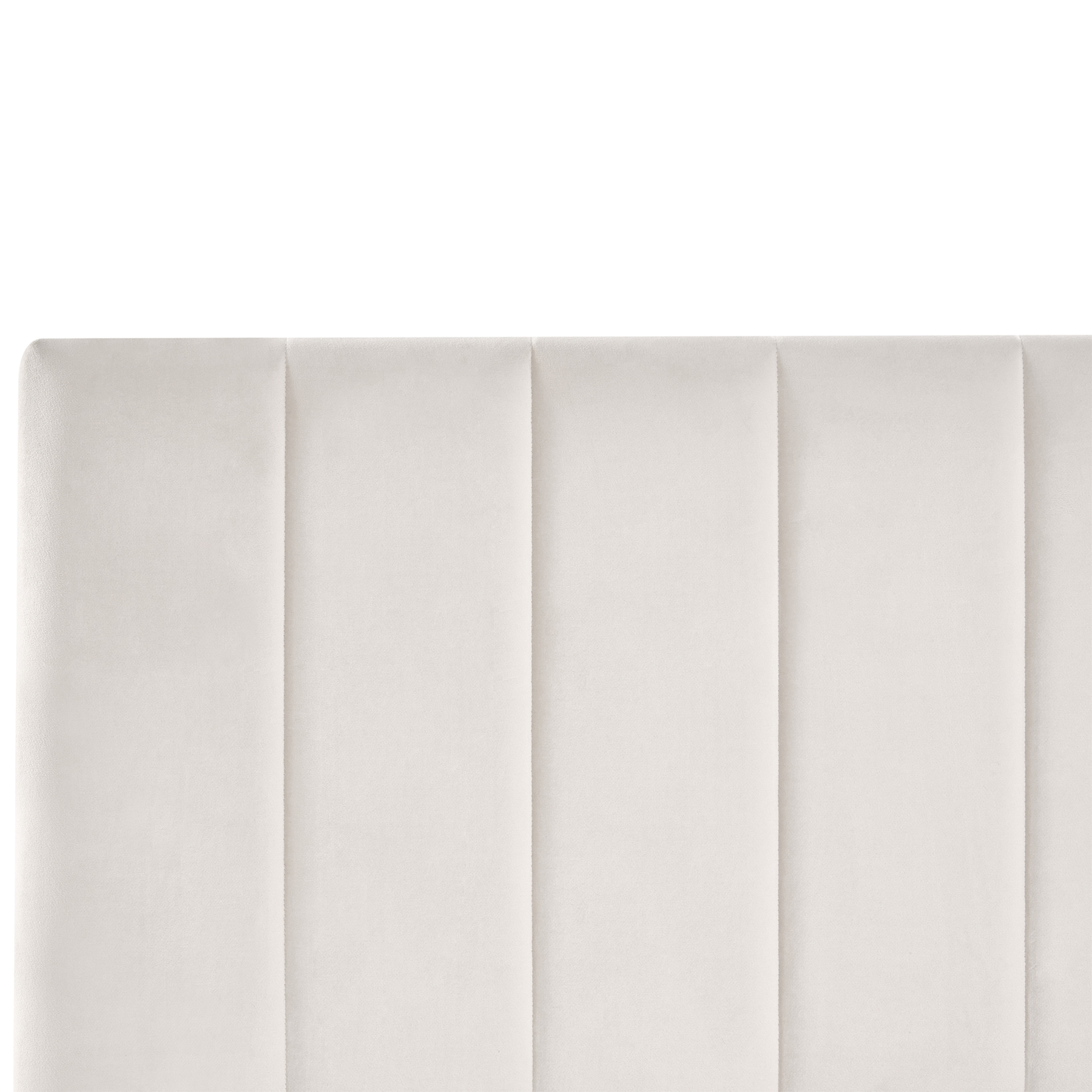 Beliani-LONZAC-Bed met opbergruimte-Gebroken wit-180 x 200 cm-Fluweel