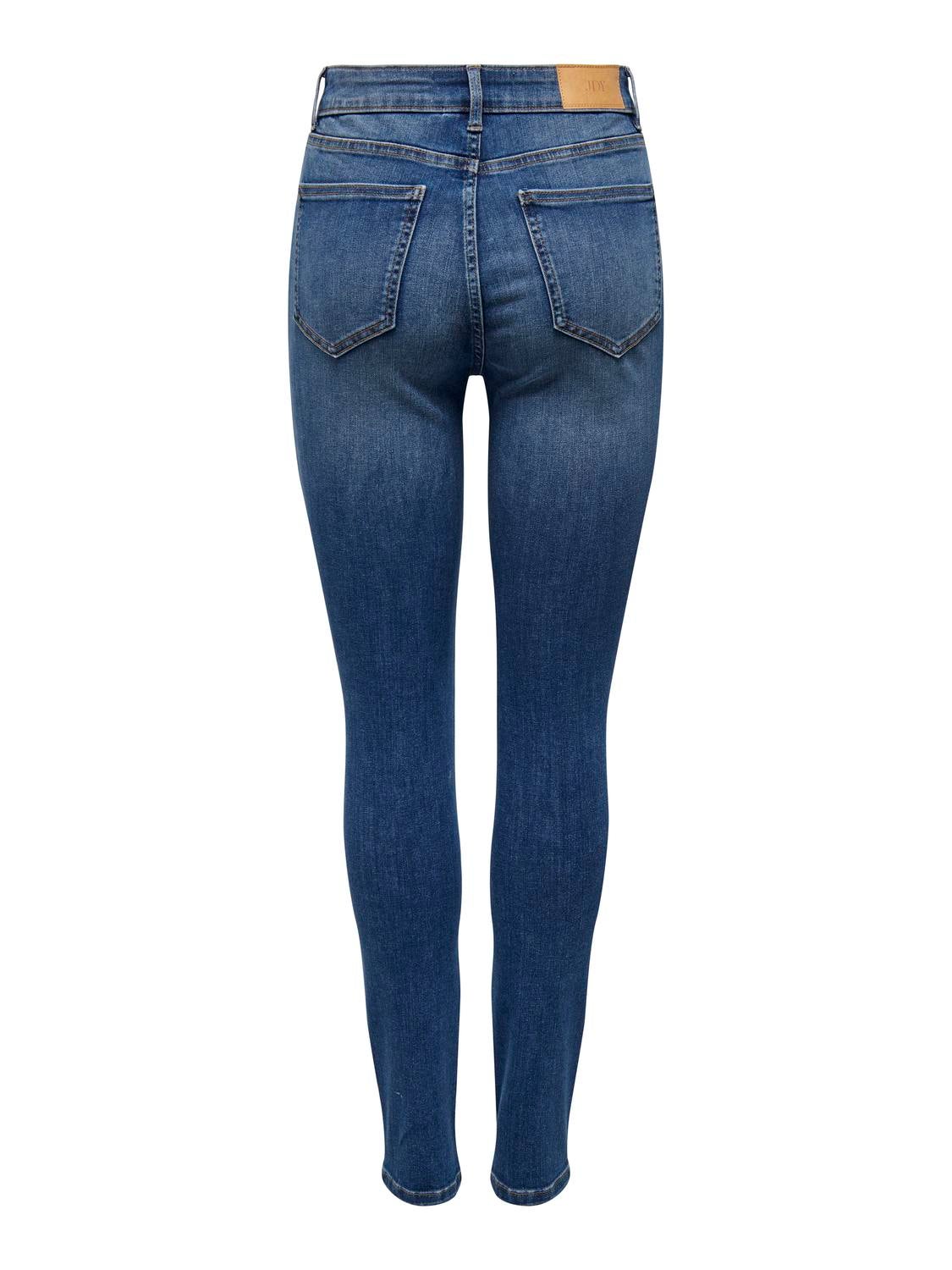 JDYAYA Hohe Taille Skinny Fit Jeans Medium Blue Denim