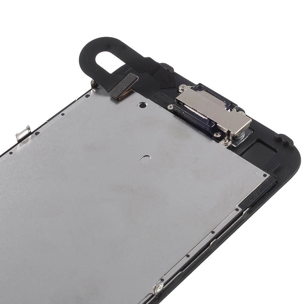 iPhone 7 Plus Komplettdisplay (Digitizer, LCD, Rahmen, Front Kamera, Metallplatte) - Schwarz