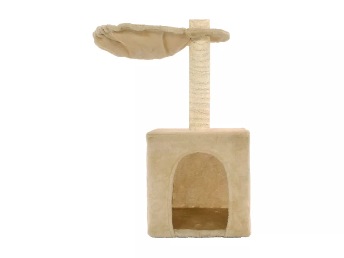 Arbre à chat avec griffoirs en sisal 105 cm Beige