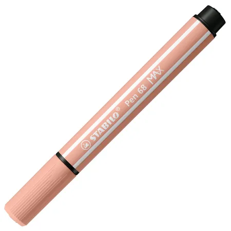 Premium-Filzstift mit dicker Keilspitze - STABILO Pen 68 MAX - Einzelstift - apricot