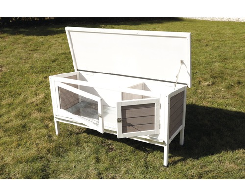 Knaagdierkooi Freddy 116 x 45 x 62 cm wit
