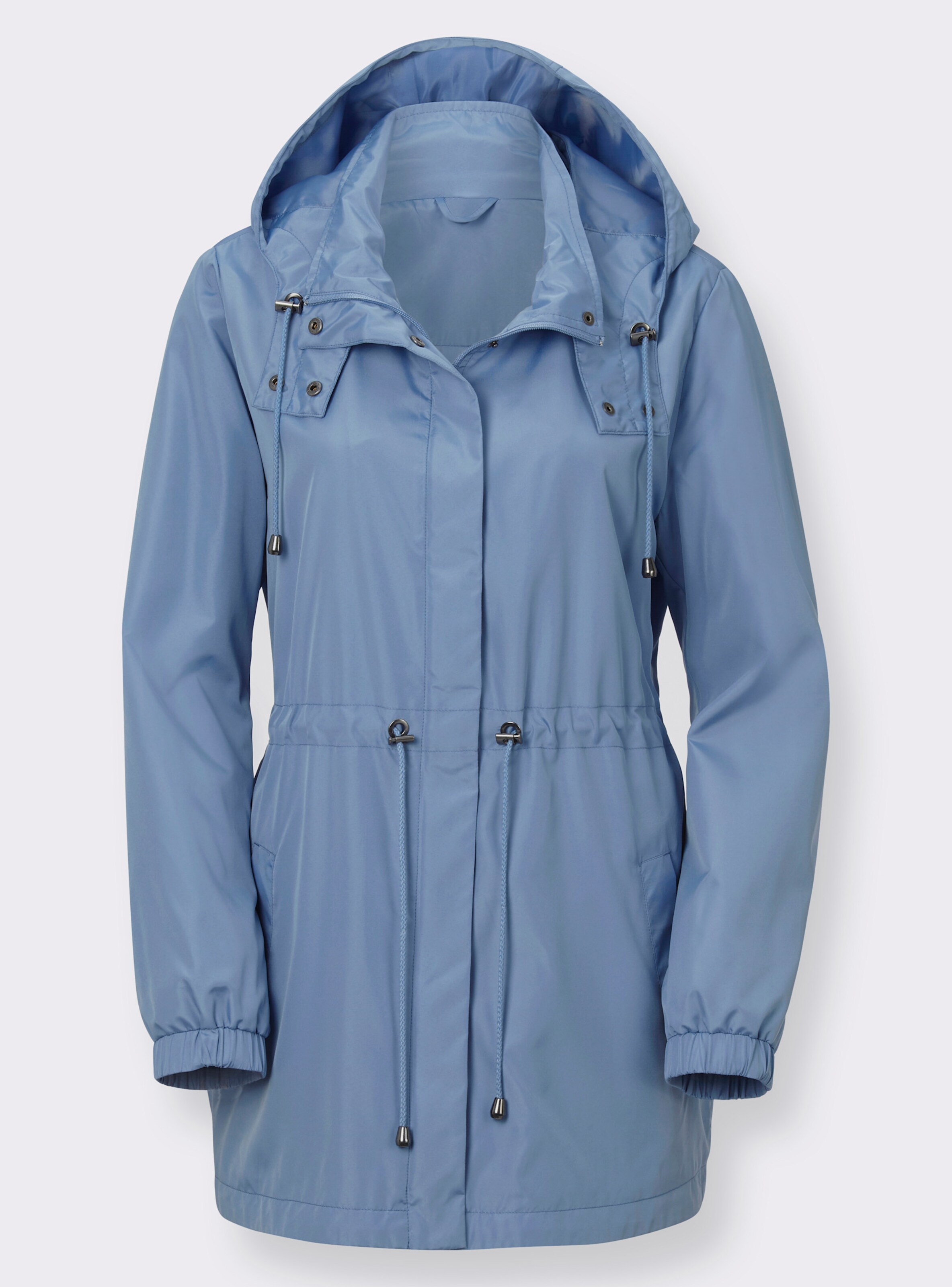 Longjacke mit Tunnelzug in der Taille