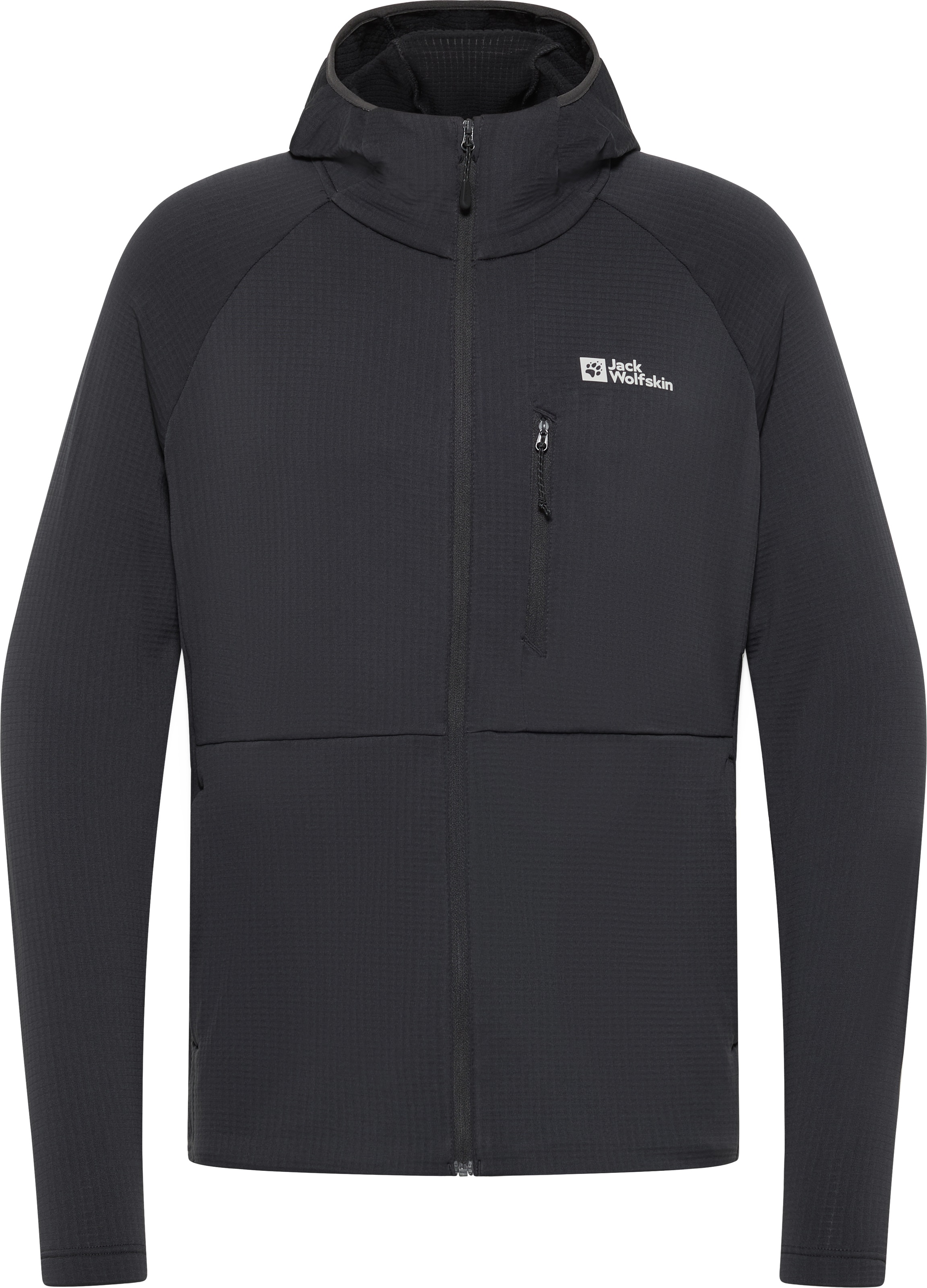 Jack Wolfskin Fleecejacke »KOLBENBERG HOODED FZ M« Atmungsaktiv, leicht, Übergangsjacke