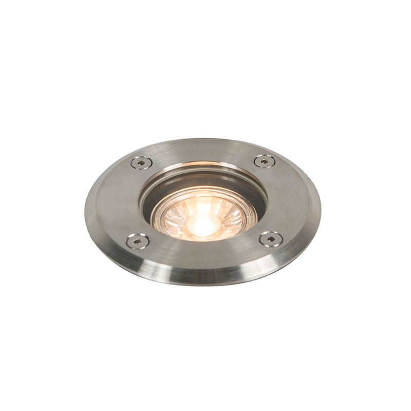 Buiten grondspot staal 11cm IP67 - Basic Round