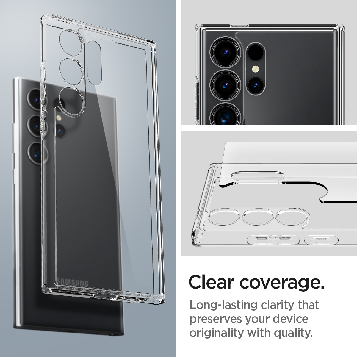 Samsung Galaxy S24 Ultra Hybrid Case Hülle (ACS07292) - Transparent