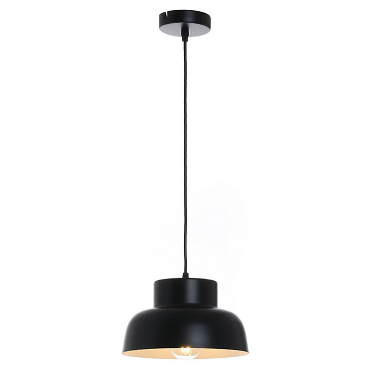 Suspension Aston IP20 Ø23.5 x H.20 cm Lussiol métal noir