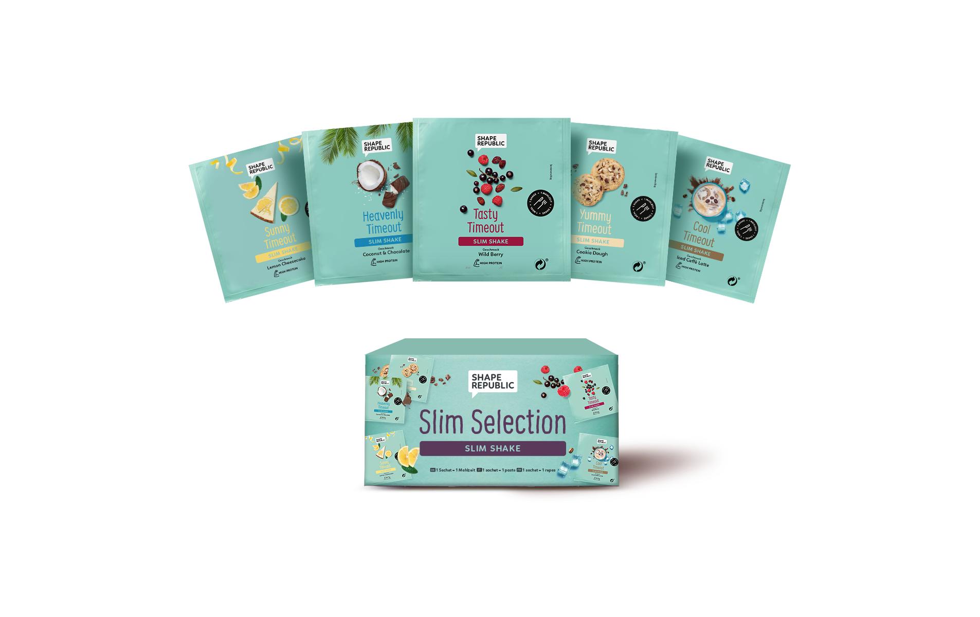 Beauty Slim Shake 5 x 30 gMahlzeitenersatz mit Süssungsmitteln Probierselektion