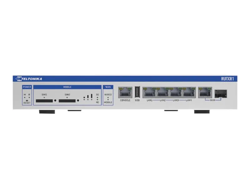 Teltonika RUTXR1 - Trådløs router - WWAN - 4-ports-switch - GigE - 802.11ac - rackmonterbar