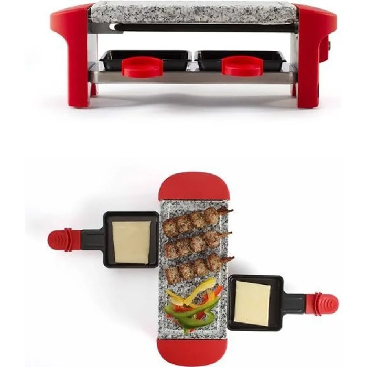 Livoo Raclette Rouge 2 personnes 350W