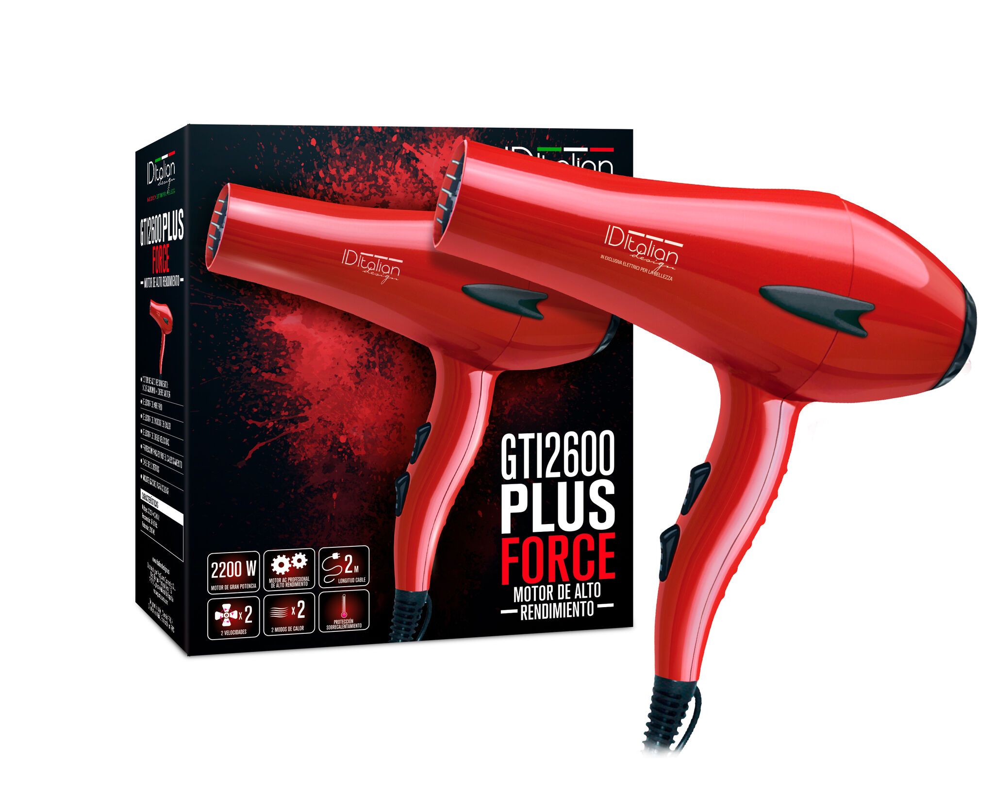 Italian Design GTI 2600 Plus Force Hair dryer