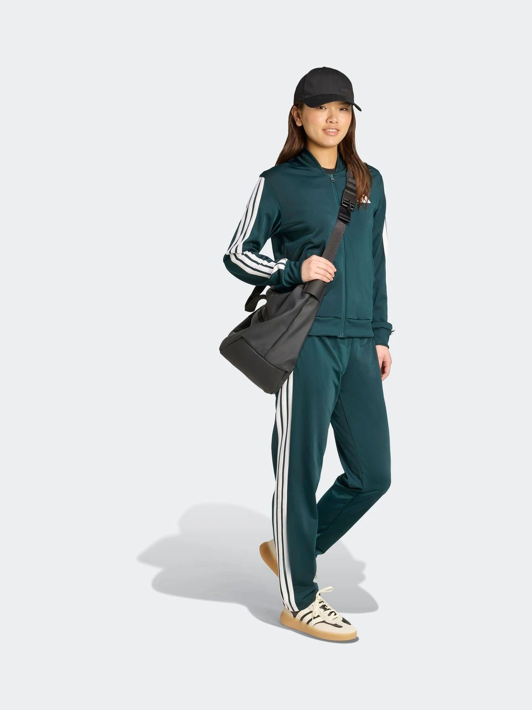 Groen - adidas Essentials trainingspak met 3 strepen