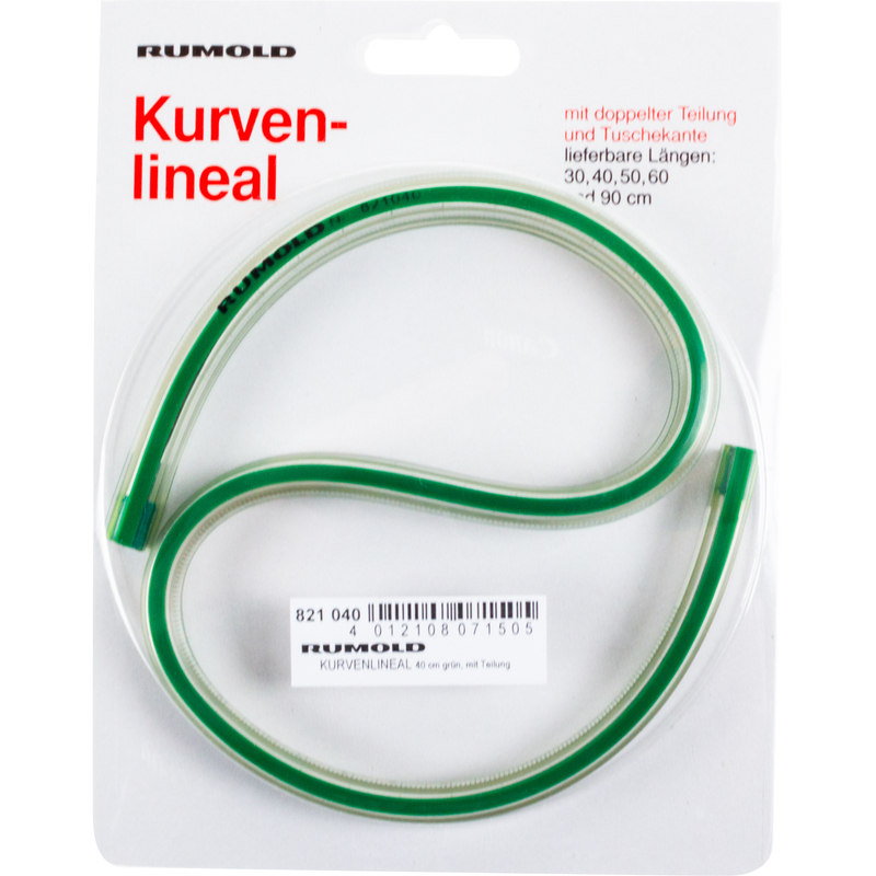 Rumold Kurvenlineal, flexibel, mit mm-Teilung, 40 cm