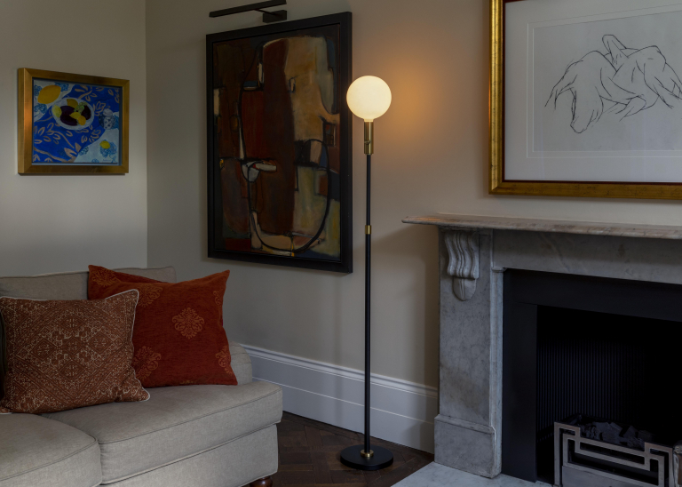 Tala LED Poise vloerlamp telescopisch dim to warm brass