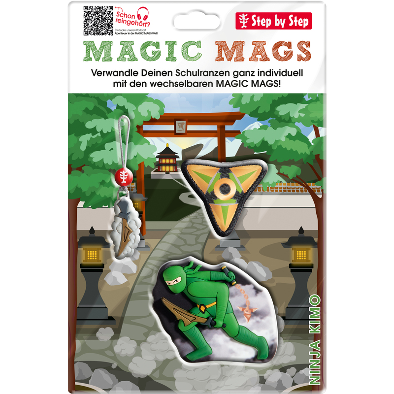 Step by Step Magnet-Set, Magic Mags, Ninja Kimo, 3-teilig
