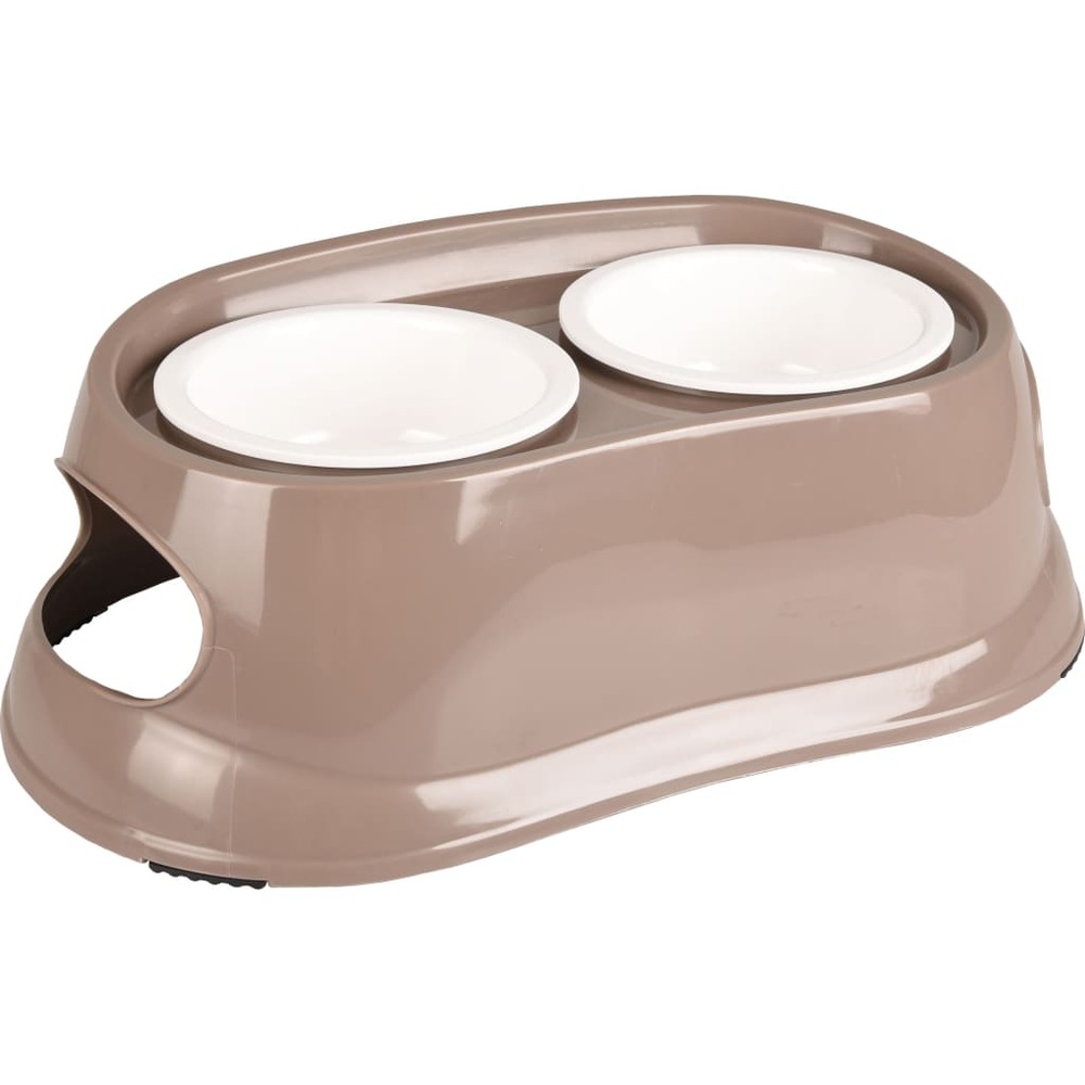Bol à nourriture mangi taupe 2x675 ml